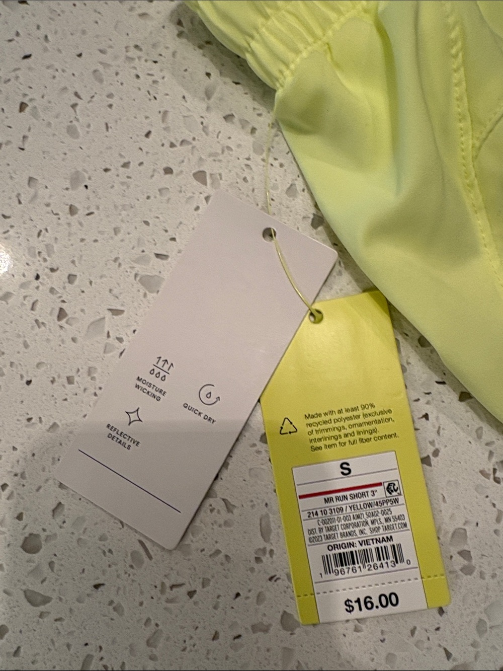 all in motion Neon Yellow Women’s Athletic Shorts - Picture 2 of 5